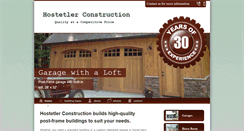 Desktop Screenshot of hostetlerconstpa.com
